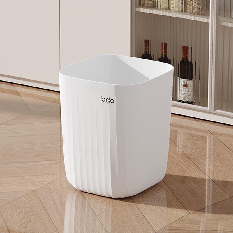 bdo Square Wave Pattern Lidless Trash Bin
