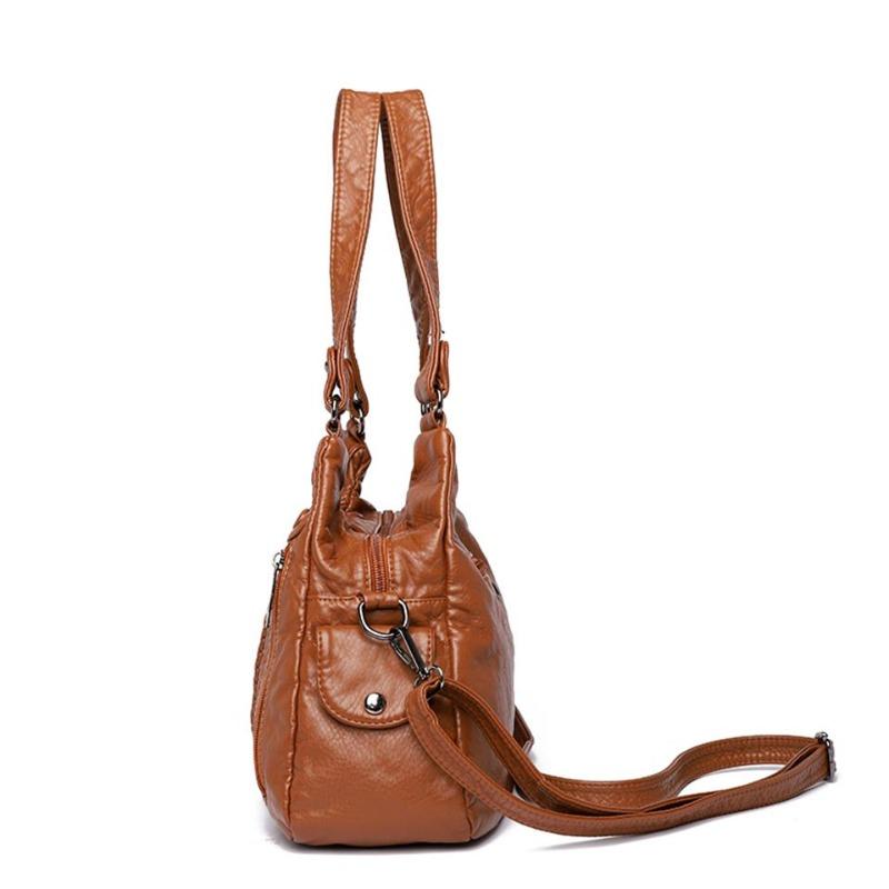 Luxury Designer Purses and Handbags Women Leather Shoulder Bags Many Pockets Casual Crossbody Bags for Women 2024 Sac A Main