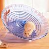 Quiet Hamster Running Wheel Flying Saucer Hamster Wheel with Hideout 2-in-1 Stable Safe Hamster Exercise Wheel for Gerbils Chinchillas Small Pets