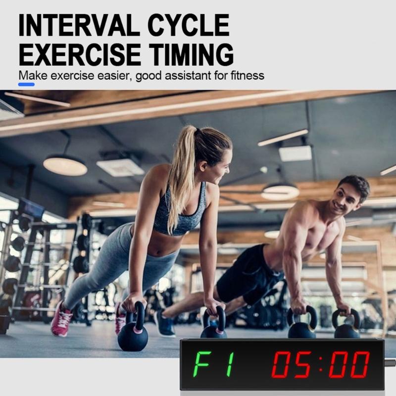 Home Stopwatch Count Down/Up, Workout Timer Interval Clock, LED Interval Timer