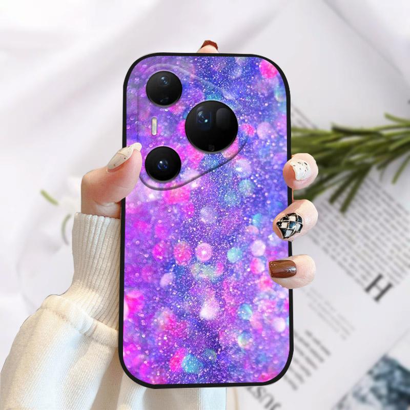 Phone Case For Huawei Pura 80 Ultra Pretty Stylish Painting Soft TPU Silicone Shockproof Cover For Huawei Pura80Ultra Fundas