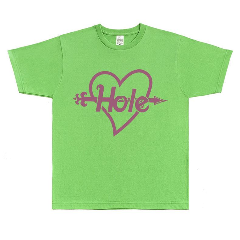 Alternative Rock Band Hole Pink Heart and Arrow Graphic Print T-shirt Courtney Love T-shirts Men Women Gothic Oversized T Shirts