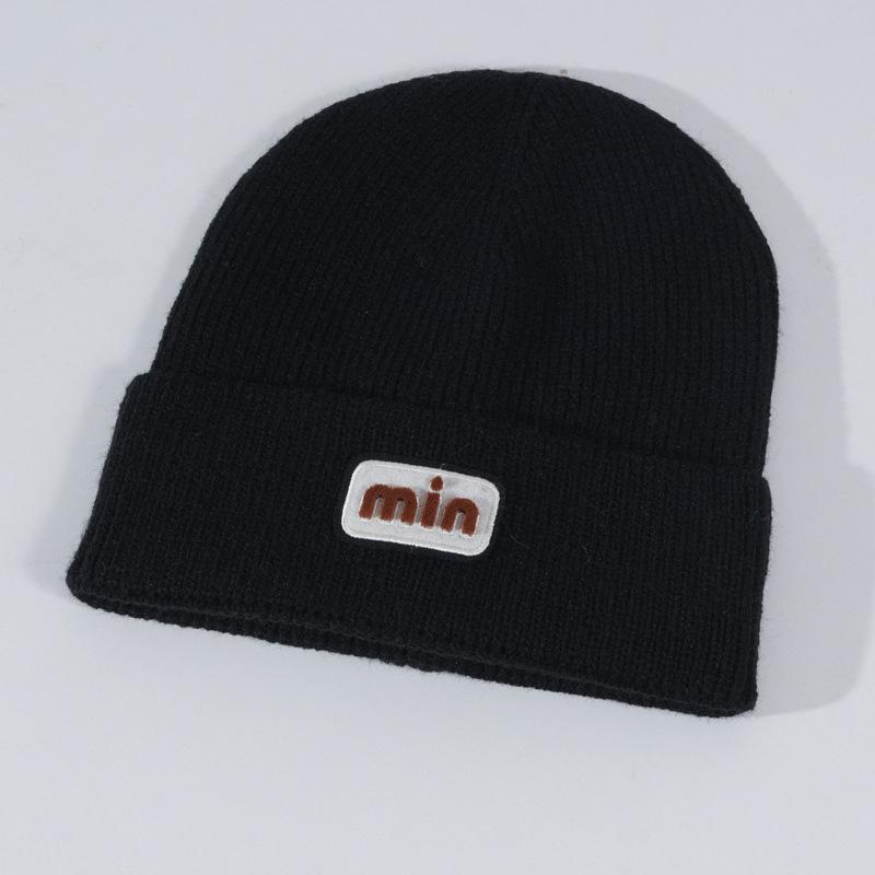 Hat for Women In Winter Warm Knitted Hat Korean Style Trendy Versatile Student Windproof Wool Hat Men