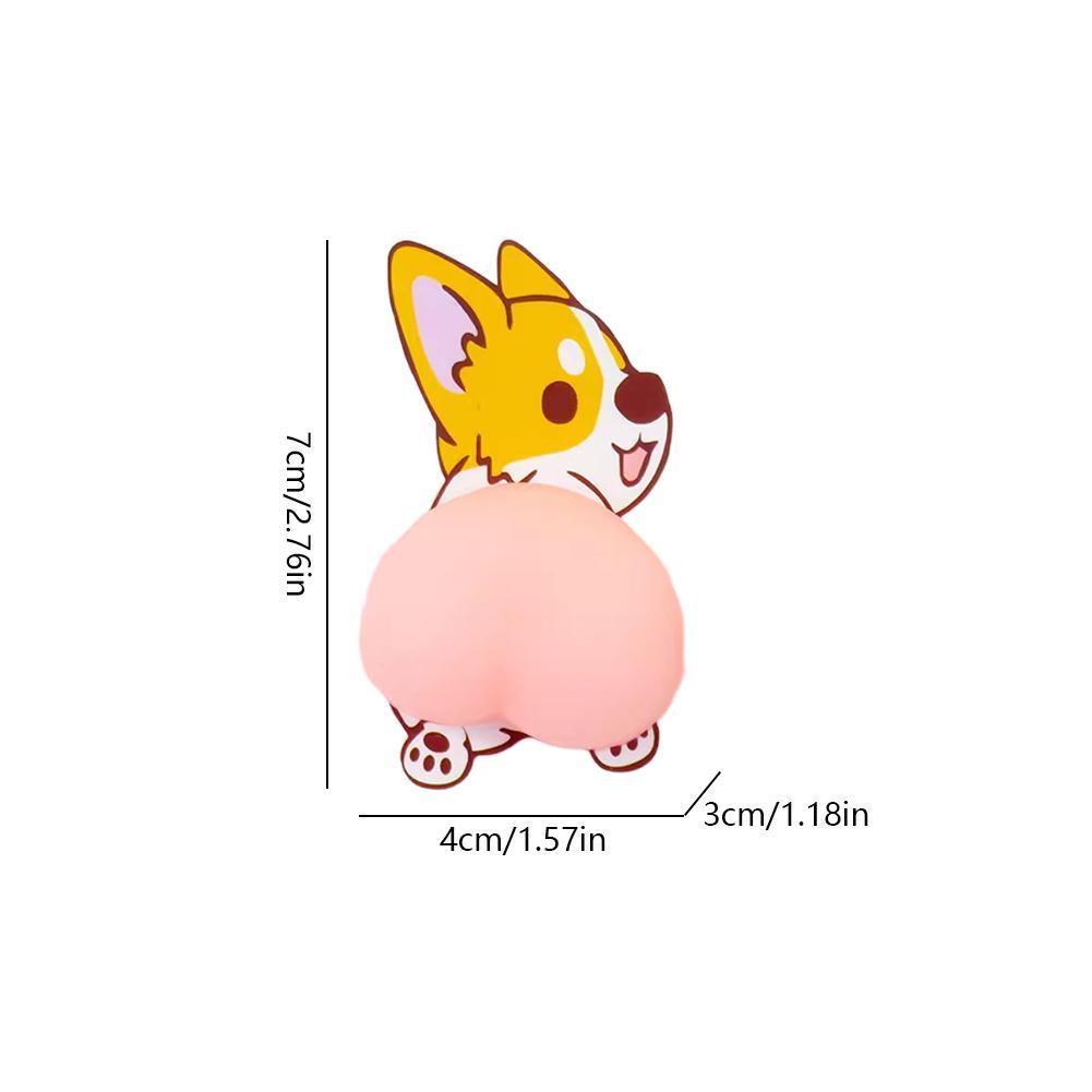 10PCS 3D Cute Butt Car Sticker Stress Relief Toys Cartoon Anti-collision Door Rearview Mirror Bumper Protection Phone Decoration