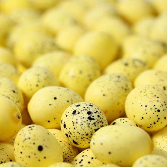 10 szt. Sztuczne przepiórcze jaja Świetny detal Mały owalny kształt Kontrastowy kolor Dekoracja ogrodowa Mikro krajobraz Mini symulowany ptak