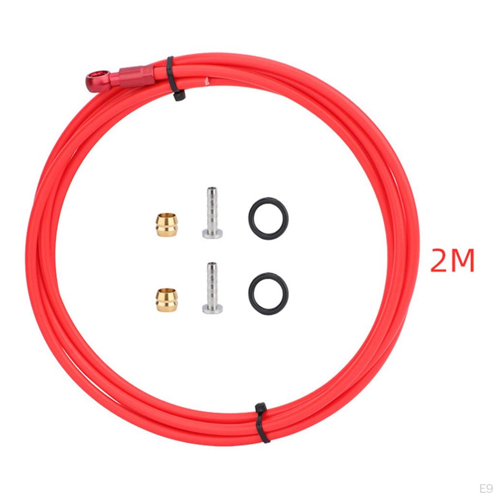 Hydraulic Disc Brake Hose Kit Anti-Corrosion Olive And Connecting Insert Set Cold Resistance