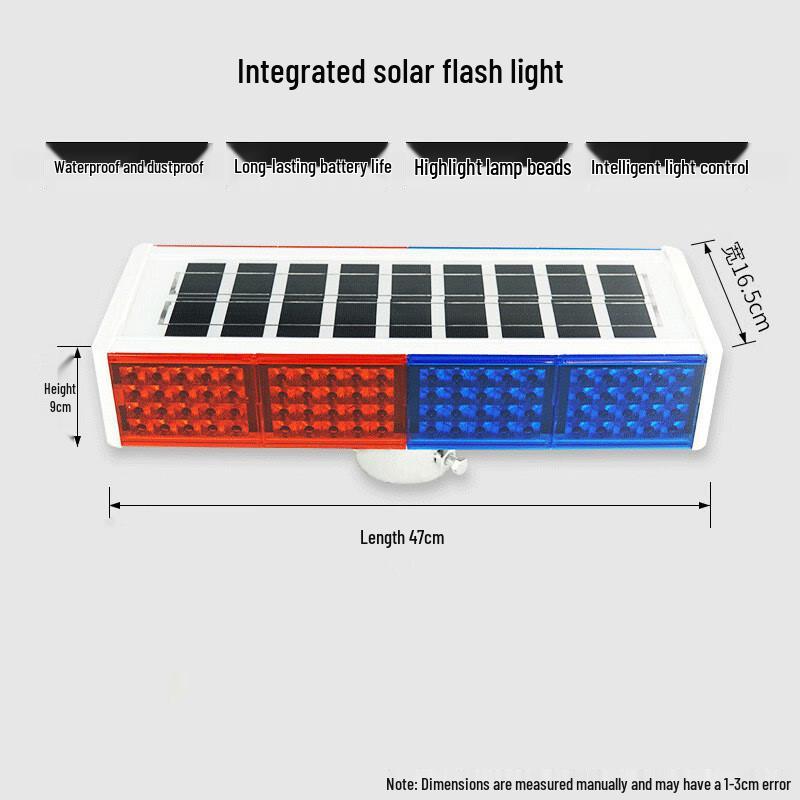 Battle Tiger Solar Traffic Warning Strobe Light