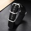 Canvas Nylon Watchband Business Men Women 18/20/22mm Black Khaki Green Outdoor Sports Watch Strap Metal Buckle Watch Accessories