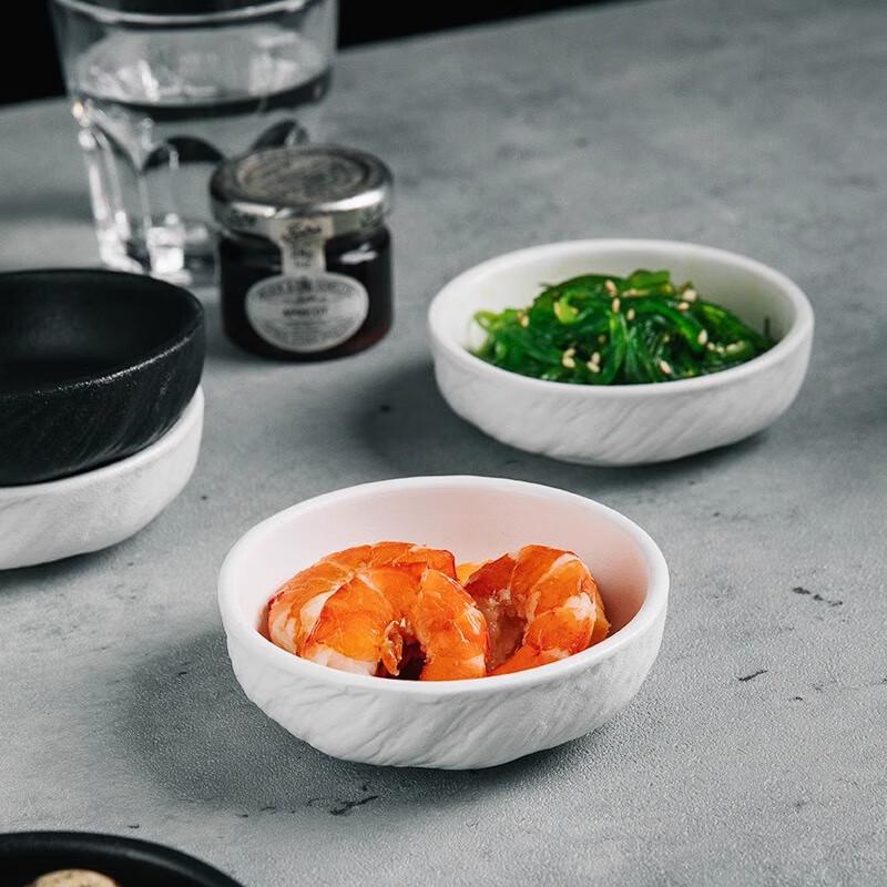 Matte Ceramic Rock Texture Dipping Dish Set (3-Pack)