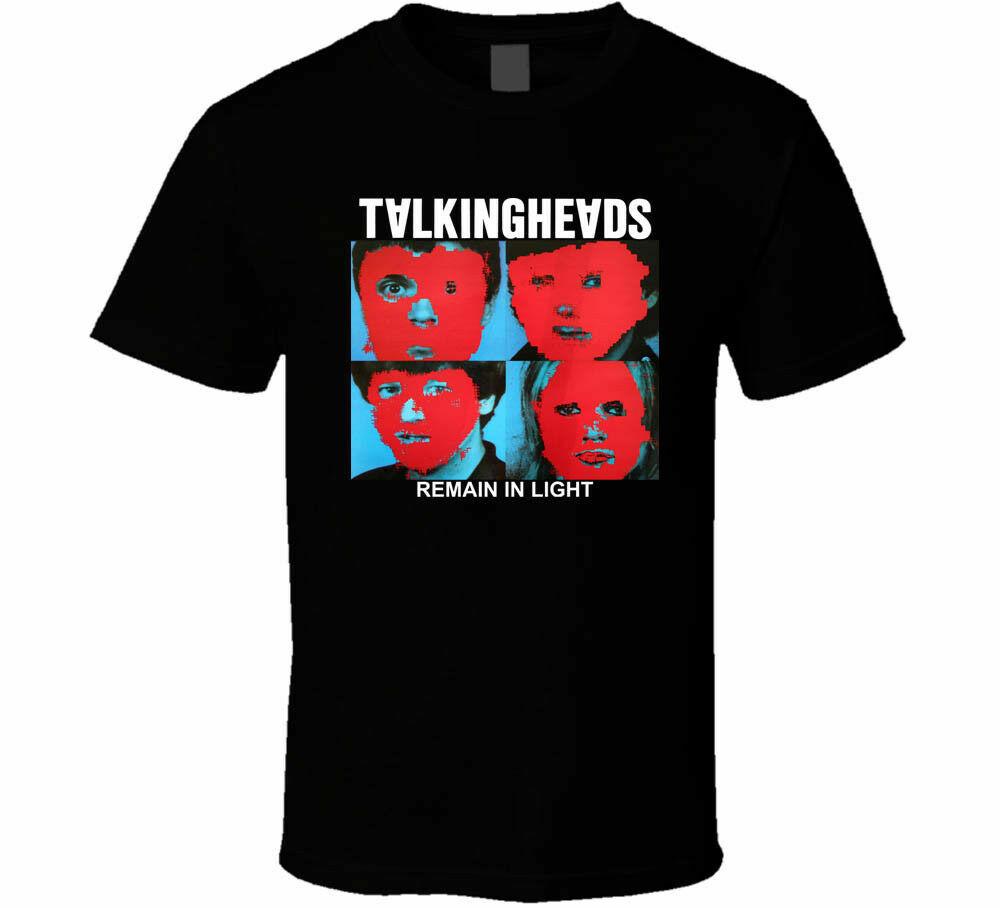 TALKING HEADS Remain in Light retro logo tee shirt S