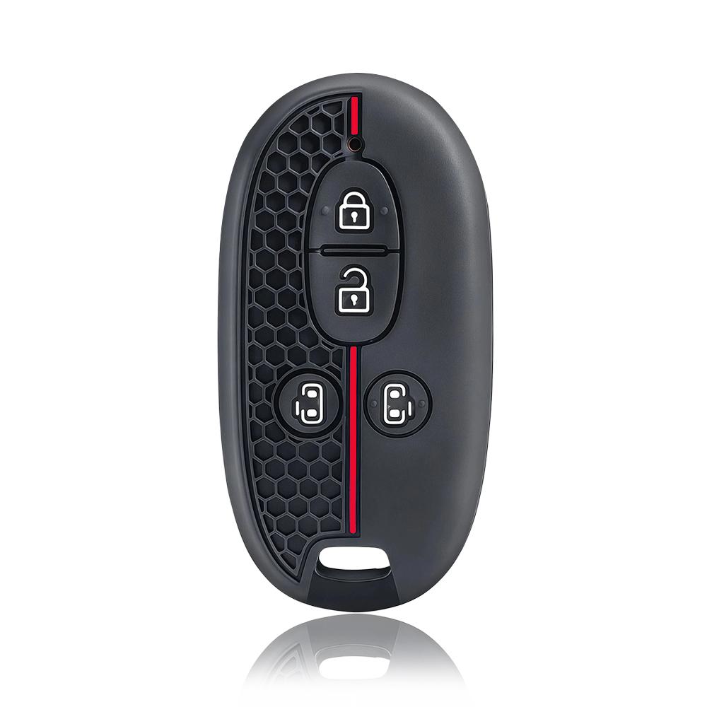 Silicone 4 Buttons Car Key Case Cover Shell Fob For Suzuki Palette Solio Mr Wagon Hustler Alto Lapin Every Spacia Protector