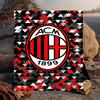 1PC Ac Football Club Flannel Blanket Gift, Suitable for Both Men And Women, Soft Ideal for Beds And Sofa, Birthday Or Christmas Gift