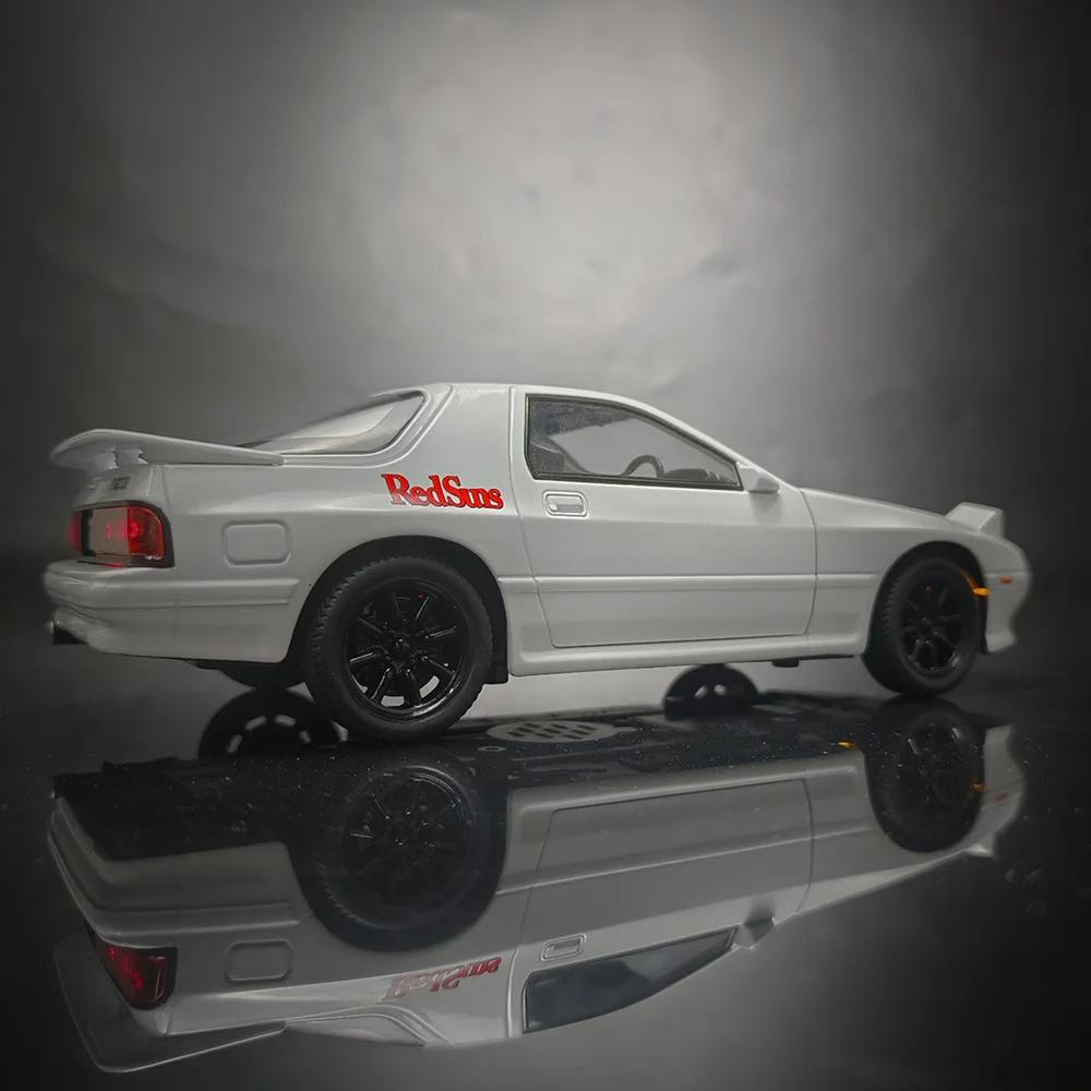 1/24 Mazda RX7 Supercar Alloy Car Diecasts & Toy Vehicles Car Model Sound and Light Pull Back Car Toys Children's Gifts