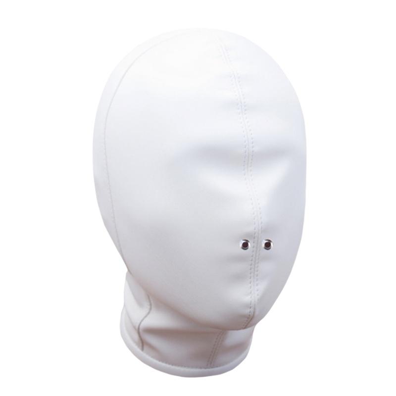 Sexy Leather Zipper Head Hood with Fetish Slave Bondage Mask Costume for Couples BDSM Cosplay Restraint Flirting Sex Toy