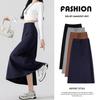 Autumn 2026 Casual Drawstring High Waist Slimming Slit Pencil Skirt