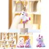 Cartoon Unicorn Plush Doll With Soft Short Pile Fabric For Kids Girl Gift Accessory