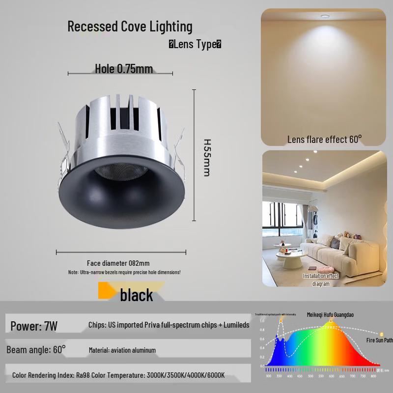 

Dream Bubble Curved Surface Recessed LED Downlight