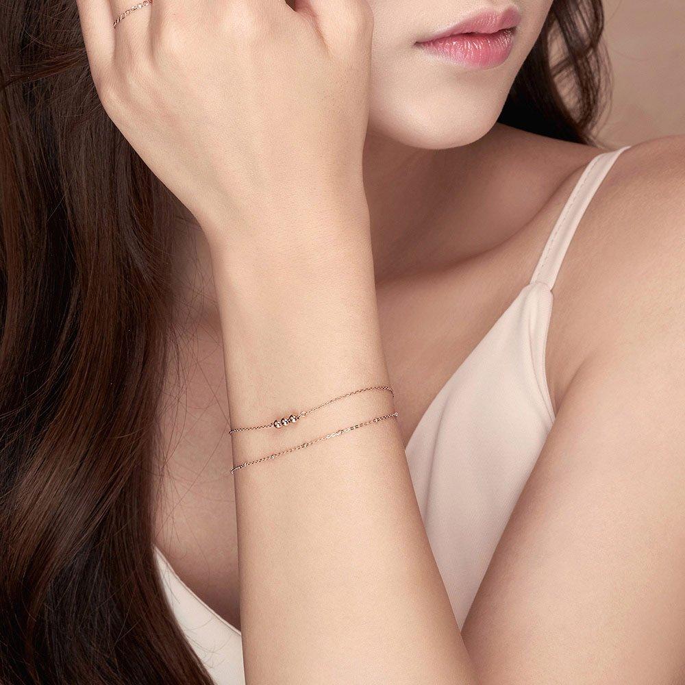 14K Gold Bracelet Chain Three