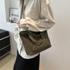 Canvas Tote Bag For Women With Topstitched Detail And Zipper Closure For Casual Daily Use