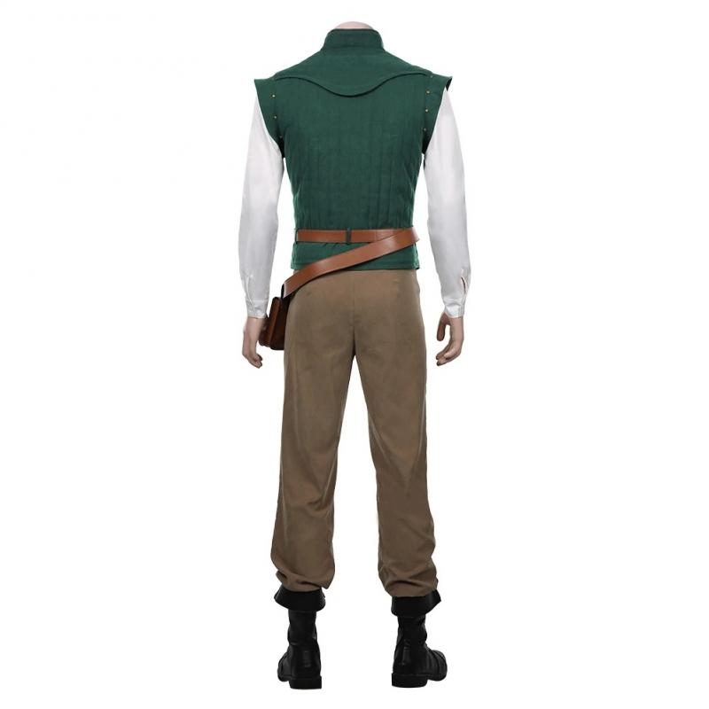 Prince Cosplay Shirt Vest Pants Uniform For Men Halloween Carnival Costumes Green Outfits With Belt Bag