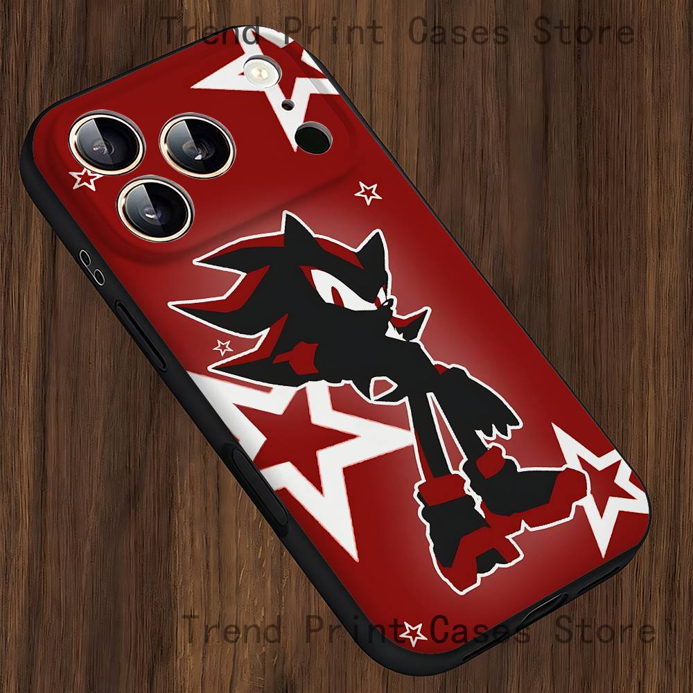 S-ShadowS H-HedgehogS Phone Case For iPhone 15,16,12,13,14,11,17,Pro,Max,Plus,E,Air,Mini TPU Cover