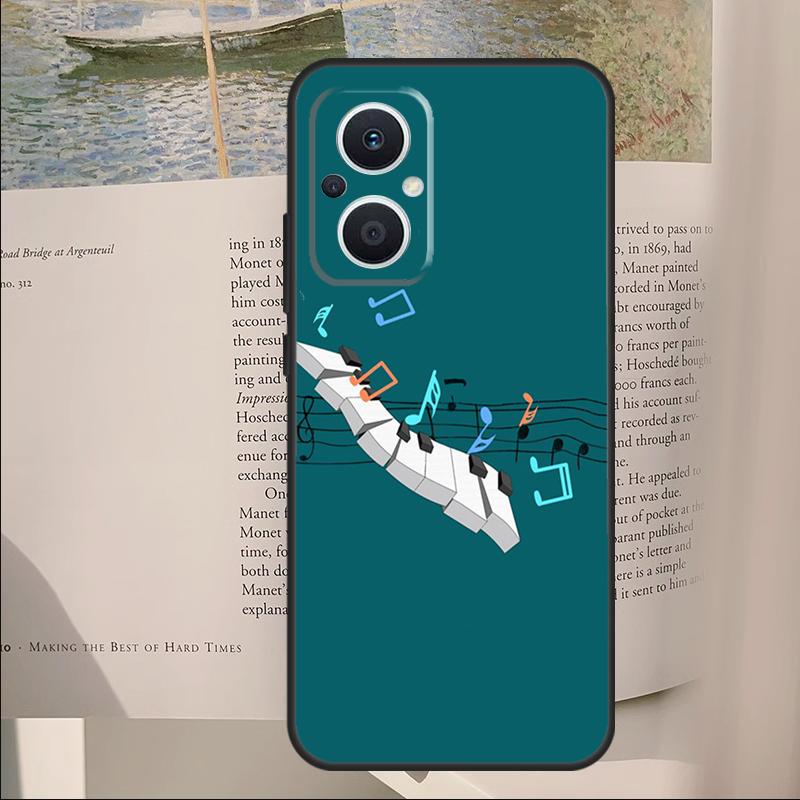 

Violin Piano Cover For OPPO Reno 13F 11F 12F 14F 11 12 13 14 Pro 7 8 Lite OPPO Find X6 X5 X8 X9 Pro Case OPPO Reno14 F