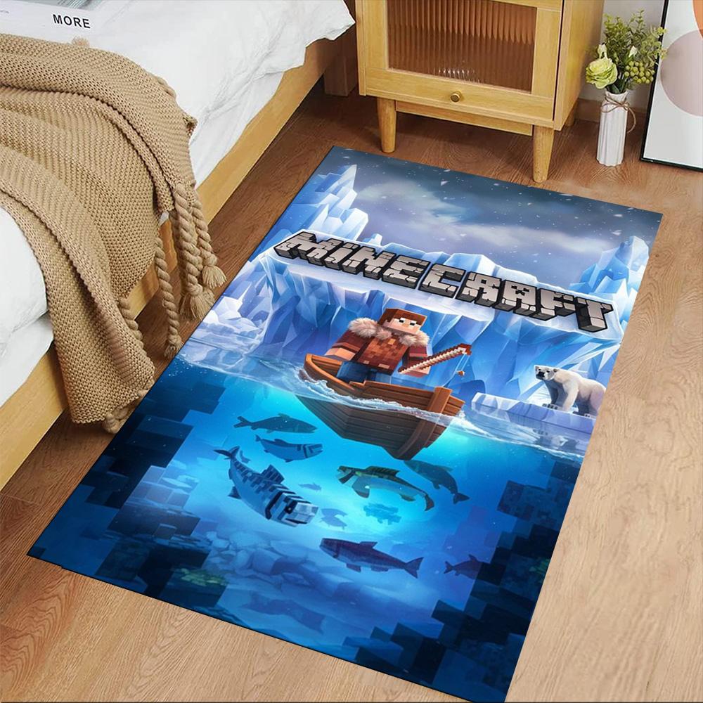 Minecraft Floor Mat Suitable for Decorate room Dormitory Balcony Hallway Anti-slip Rug Decorate Offices Wedding Party Gift