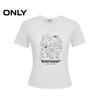 ONLY Women's Line Cat Print Short Sleeve T-shirt