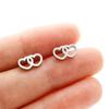 Kleine Edelstahl-Ohrringe Geometrisch Damen Herren Minimalistisch Rund Herz Mond Stern Ohrstecker Dreieck Pendientes Geschenk