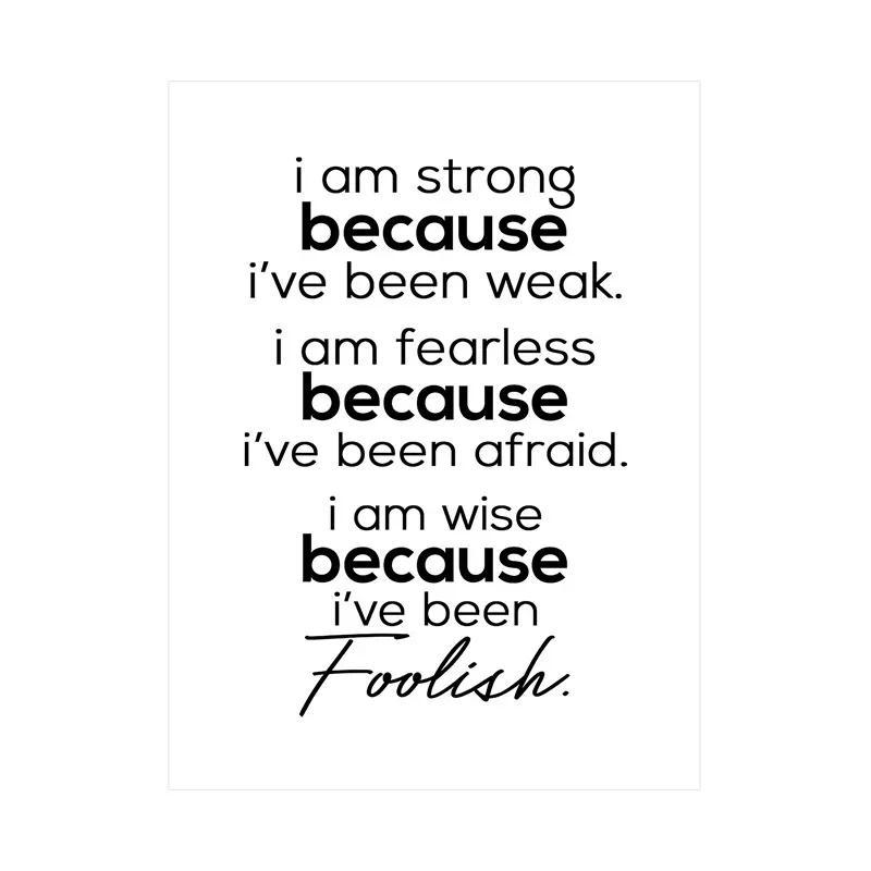 Minimalism English Sentences Inspirational Words Poster Canvas Print Painting Wall Art Picture Living Room Office Decor