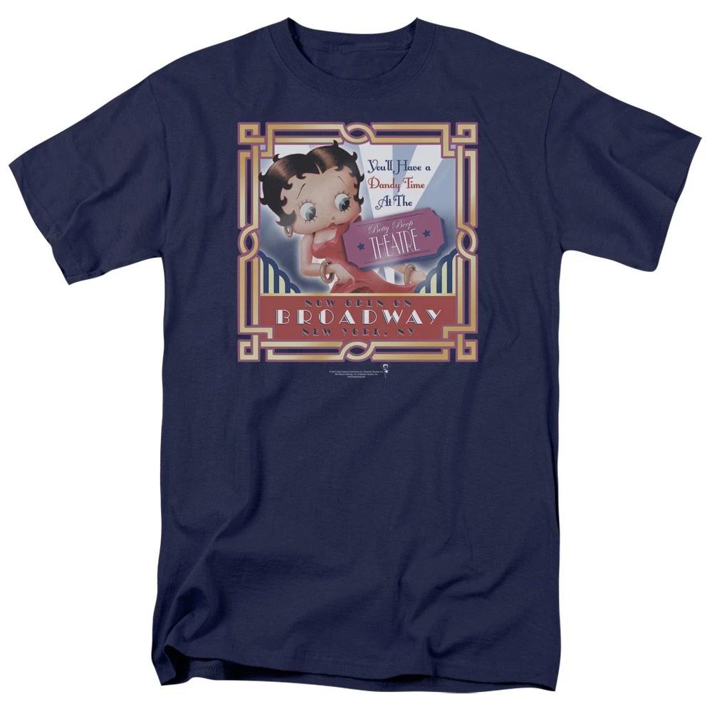 Betty Boop - On Broadway -  Unisex Short Sleeve Children s T-shirt - Blue 130