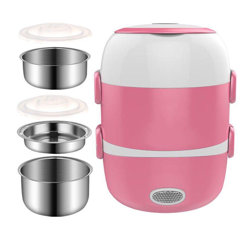 200W Portable Steaming And Cooking Hot Rice Equipment Multi Functional Electric Lunch Box Workers Heating Insulated Boxes