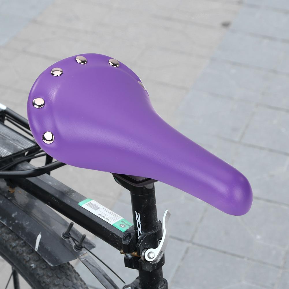 Cycling Shockproof Cushion Bicycle Seat Saddle MTB Mountain Road Bike Leather for Outdoor Cycle Biking Entertainment
