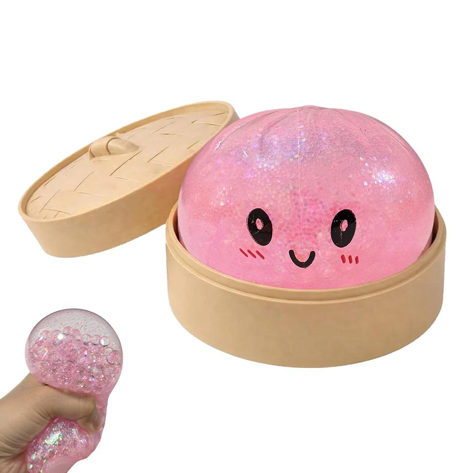 2026 Gold Bursting Water Droplets Simulated Dumpling Squishy Blind Box Relaxing Anxiety Antistress Rebound Squeeze Reliever Toy