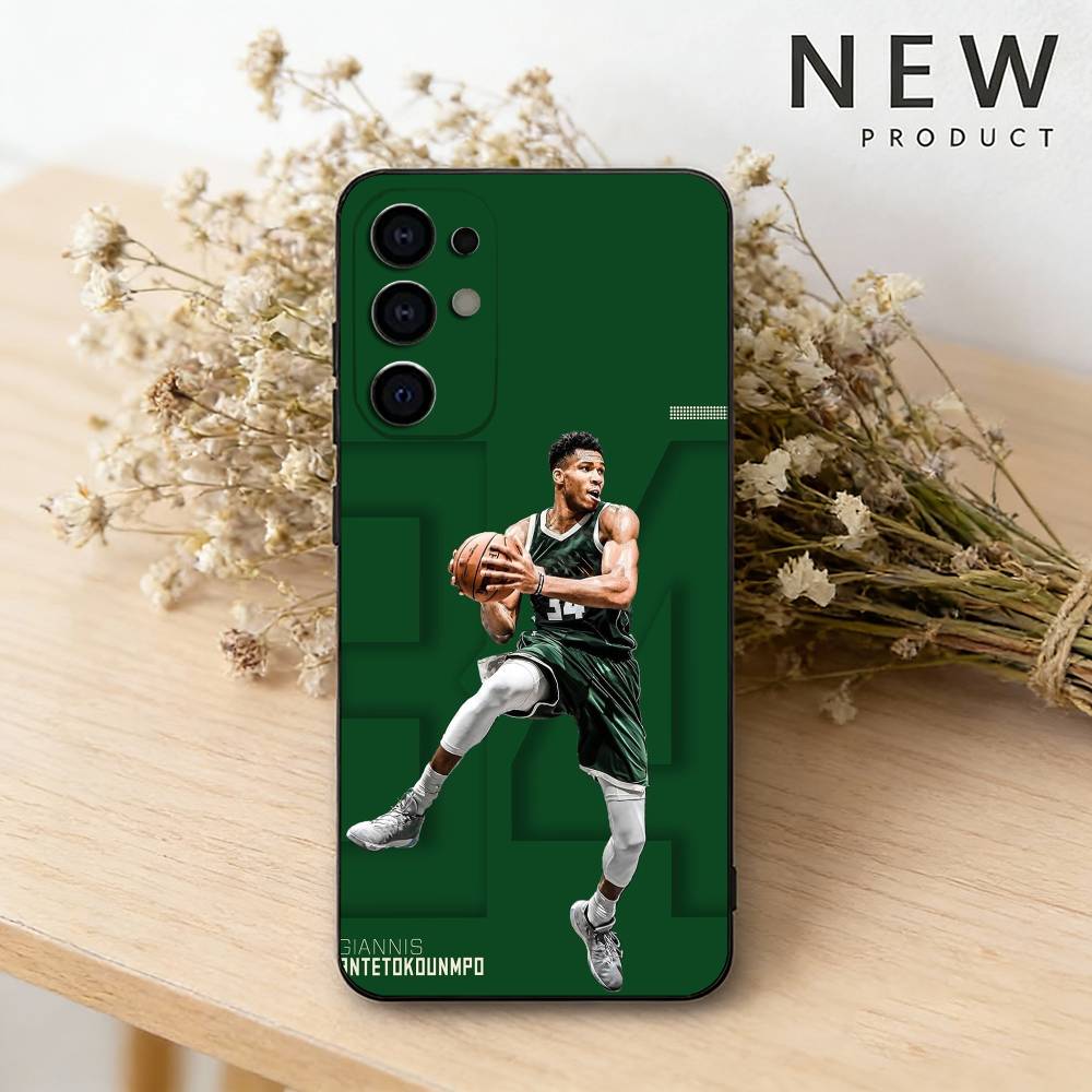 Basketball Greek Freak G-Giannis Phone Case For Samsung S26,25,24,23,22,30,21,10,9,Ultra,Plus,Lite Black Soft Case