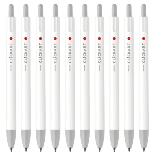 

Zebra water-based pen Clickart light gray 10 pieces B-WYSS22-LGR