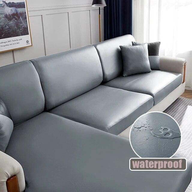 Huse pentru scaune de canapea din piele PU impermeabilă pentru sufragerie Huse elastice pentru mobilă Protecție 15 culori solide Huse pentru canapea