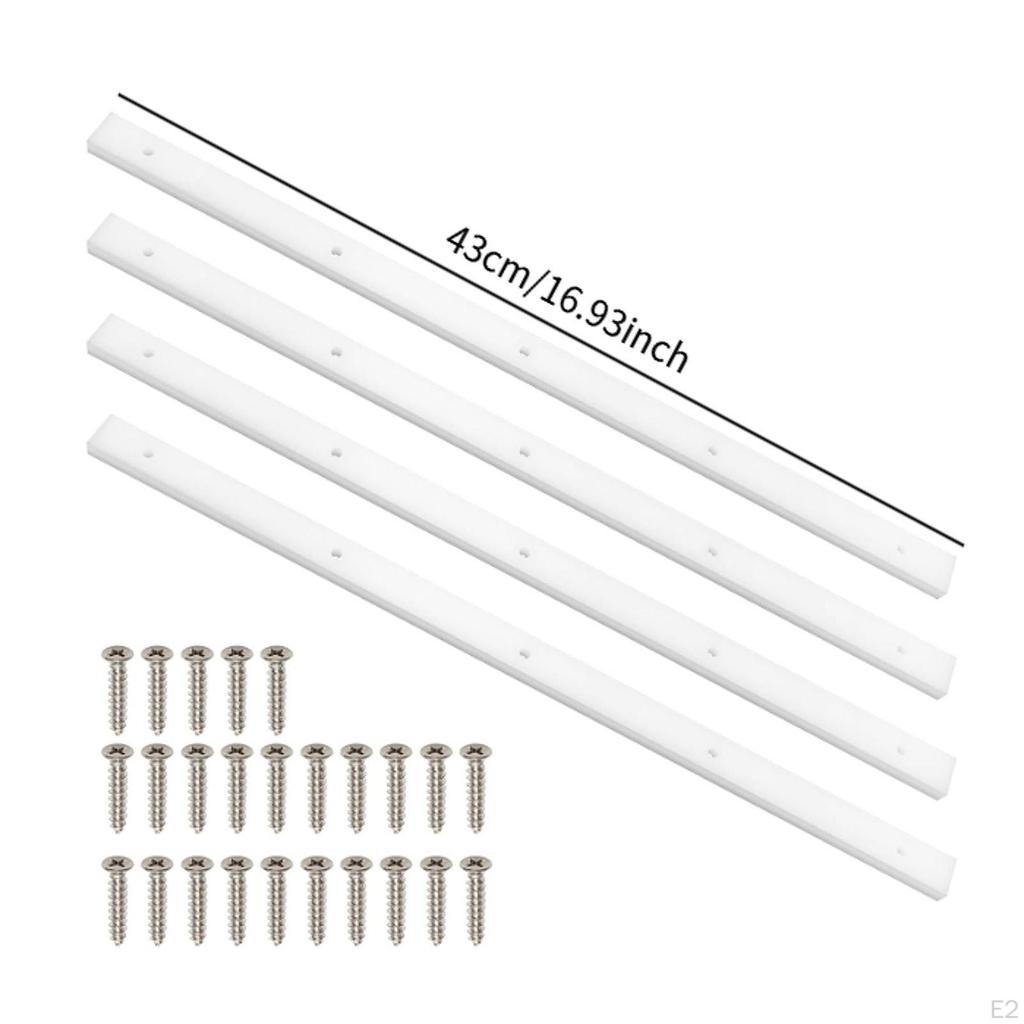 4Pcs Table Saw Crosscut Sled Runner 43 cm,Accessory,Replacement,Sliding Track Miter Bar