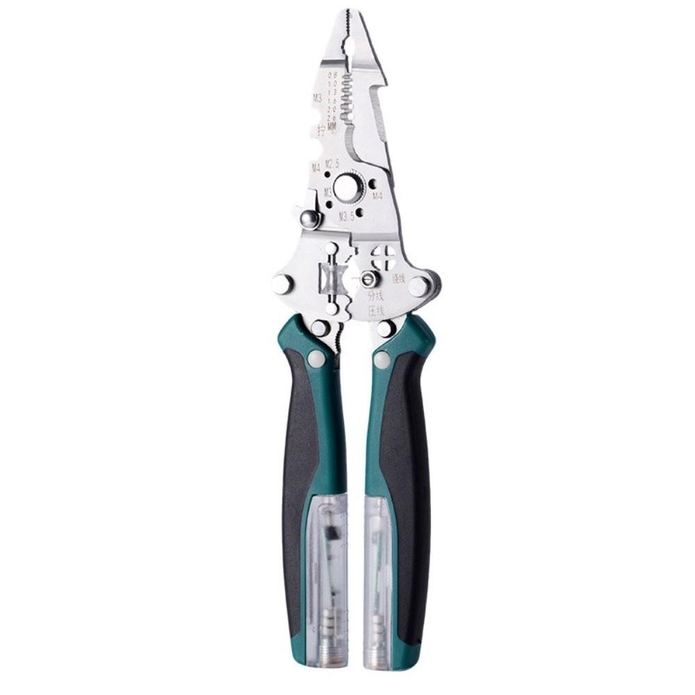 Foldable Multifunctional Stripping Pliers 18 IN 1 Electrician Crimping Pliers Voltage Detection