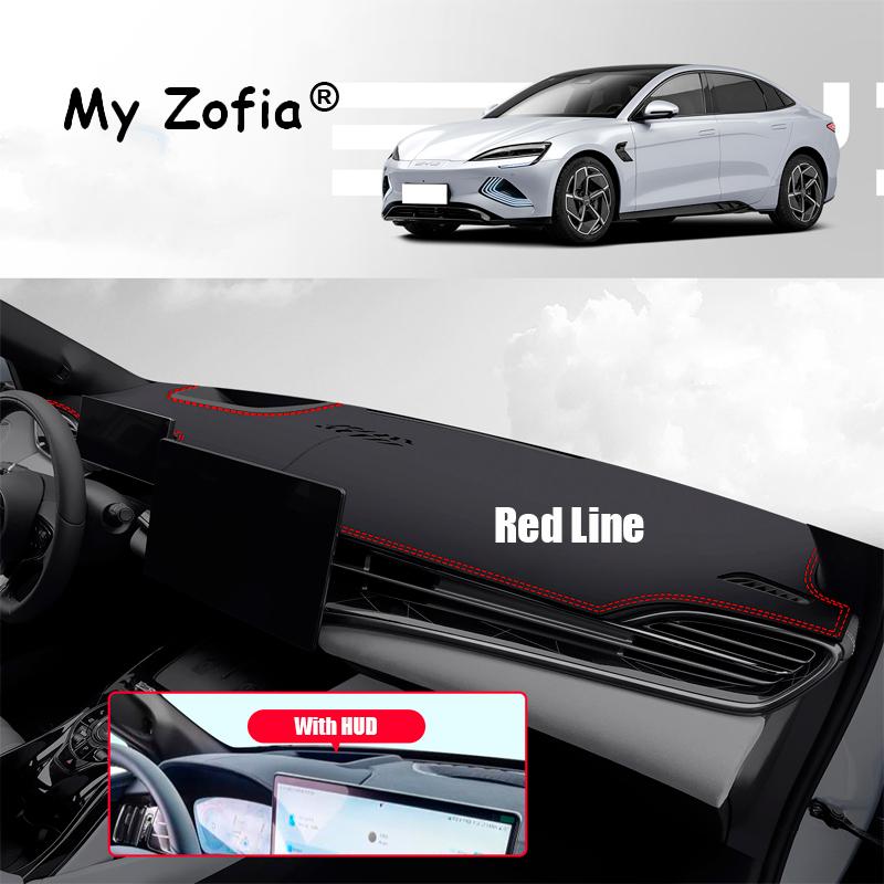 For BYD Seal EV 2023 2024 2025 Car Leather Dashboard Pad Trim Cover Instrument Sun Protection Mat Anti-UV Carpet Accessories