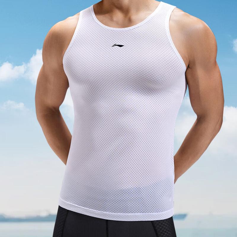 Li Ning Tank Tops Men's Crew Neck Thin Other LNXY175