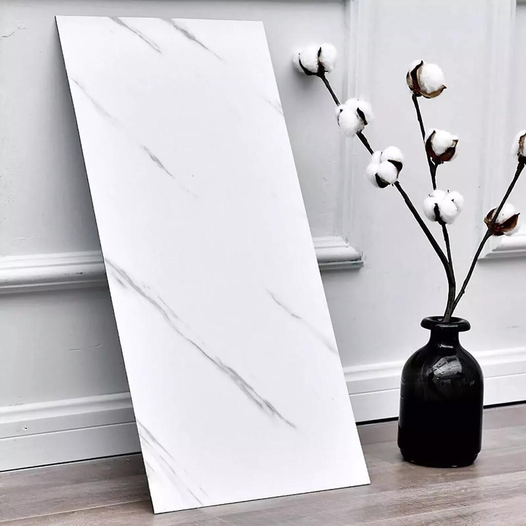 10 Pack Marble Tile Stickers, Self-Adhesive PVC, Waterproof, Grey