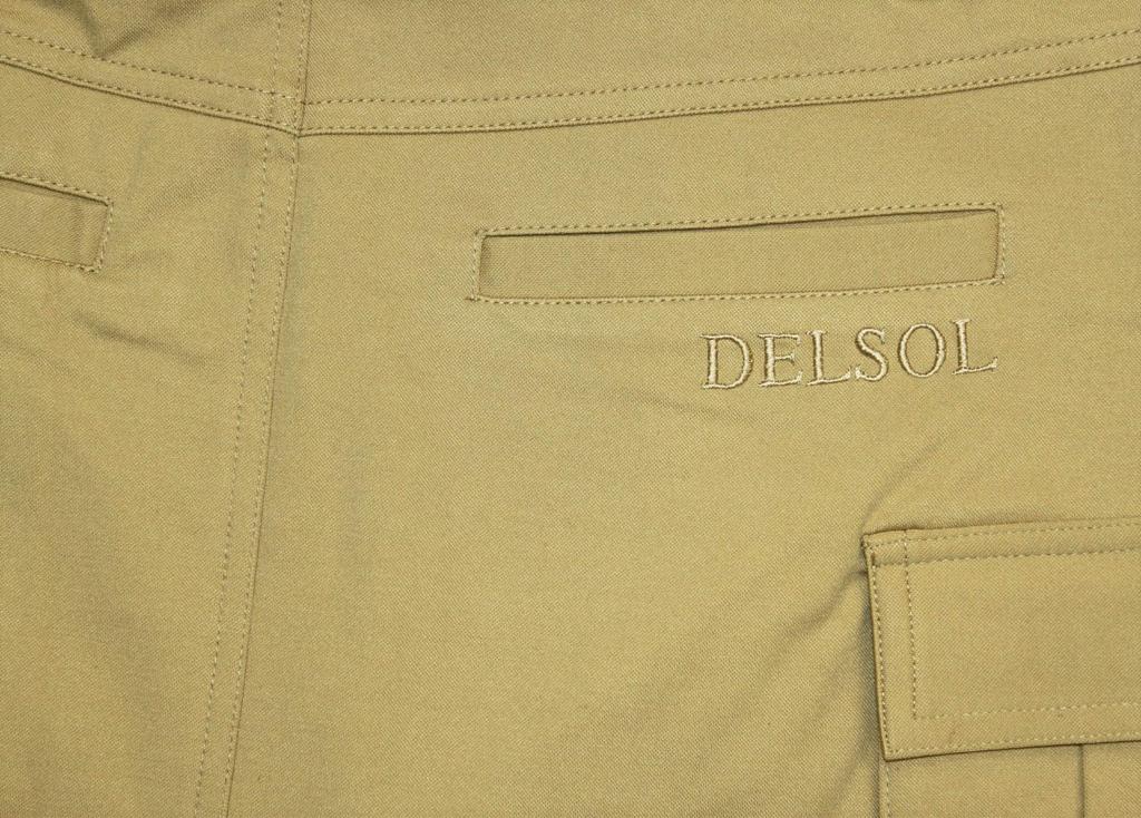 Del Sol Golf 7555 BE 3L Stretch Cargo Skirt with Back Pockets Plus Size (Longer Length) Beige, 3L, Women's