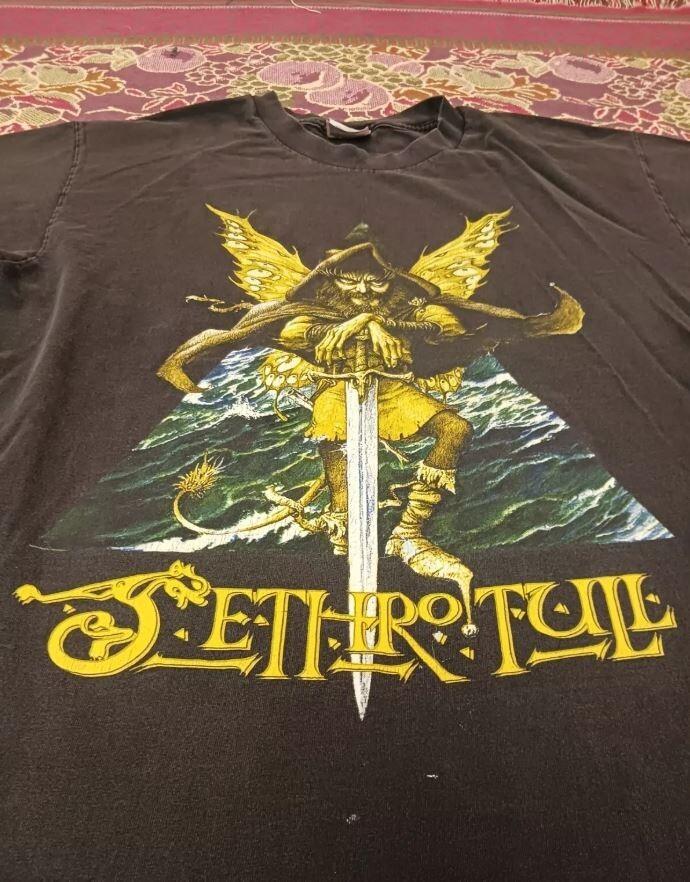 Jethro Tull 90s Broadsword Fairy Band Black T-Shirt Unisex S-5XL Unisex T-Shirt L