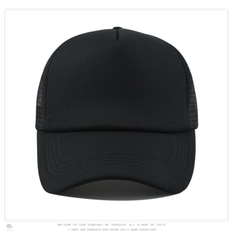 Sponge Baseball Cap, Mesh Cap, Outdoor Sun Protection, Breathable Men's and Women's Whiteboard Hat
