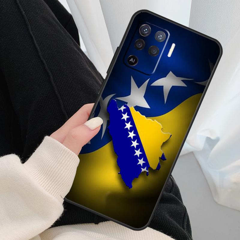 Bosnia Flag Case For Oppo A40 A60 A80 A5 Pro A15 A16 A17 A57 A77 A94 A74 A54 A76 A96 A18 A38 A58 A78 A98