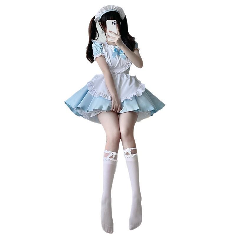 Pink and blue maid outfit Japanese Alice cute soft girl Lolita Lolita maid skirt ladies boss dress