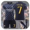 Season Real 2324 Madrid Number 7 Vini Jr Kid Adult Soccer Jersey Apparel Sports