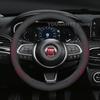 Leder Lenkradabdeckung für Fiat Tipo 500x Scudo 2017-2022 2023 Abdeckungen für Abdeckungen Auto Innenraum Fiat Doblo Zubehör