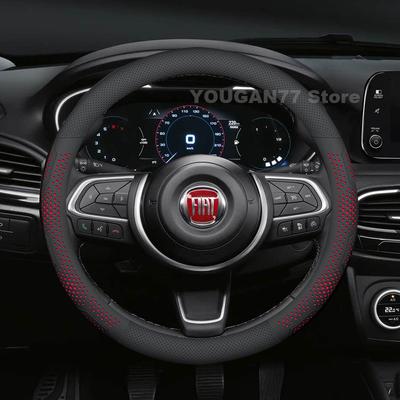 Husa din Piele pentru Volan Auto pentru Fiat Tipo 500x Scudo 2017-2022 2023 Huse pentru Huse Auto Interior Accesorii Fiat Dobio